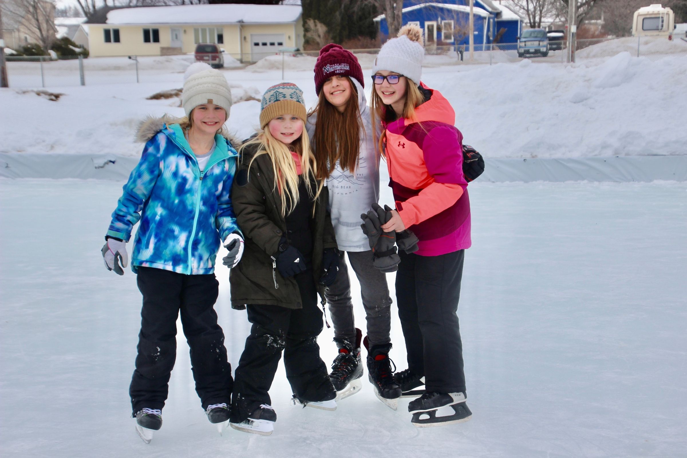 Girls Ice Skating